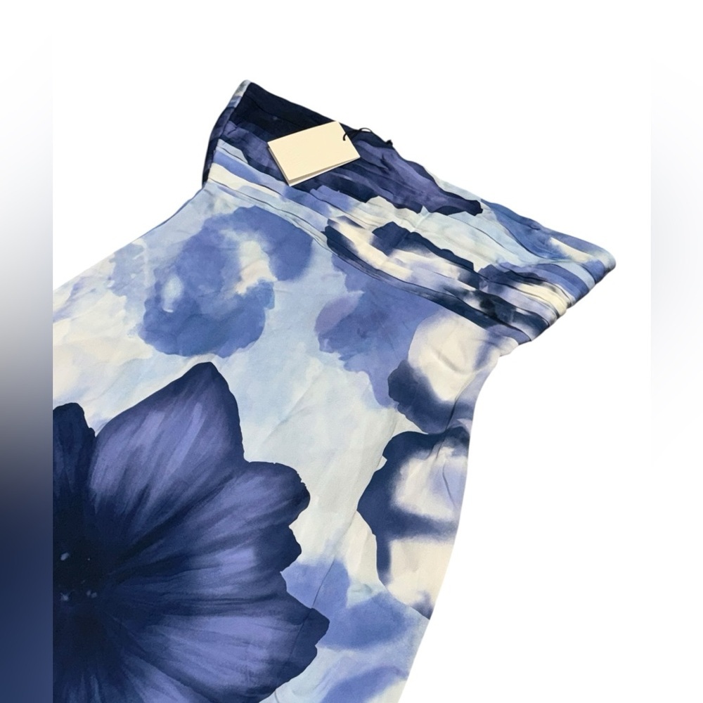 NWT women’s SUMMER AWAY blue floral bloom Como strapless maxi dress size X large - Picture 6 of 11
